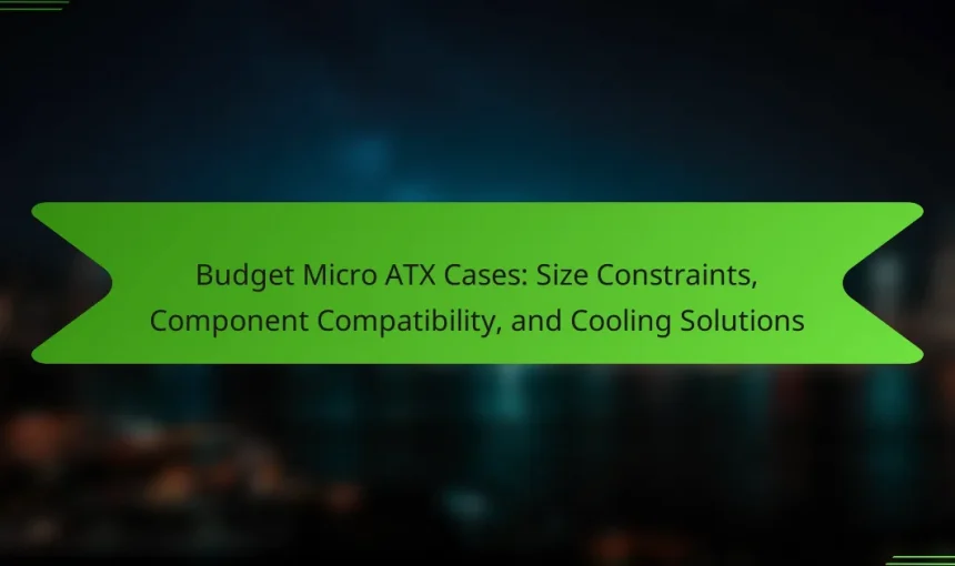 Budget Micro ATX Cases: Size Constraints, Component Compatibility, and Cooling Solutions