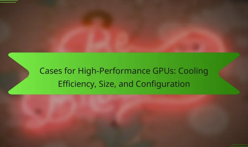 Cases for High-Performance GPUs: Cooling Efficiency, Size, and Configuration