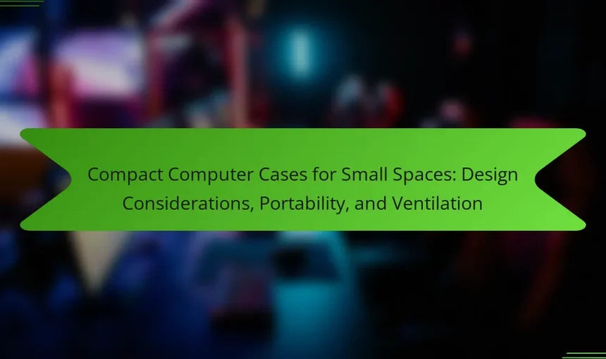 Compact Computer Cases for Small Spaces: Design Considerations, Portability, and Ventilation