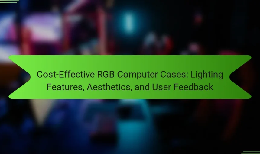 Cost-Effective RGB Computer Cases: Lighting Features, Aesthetics, and User Feedback