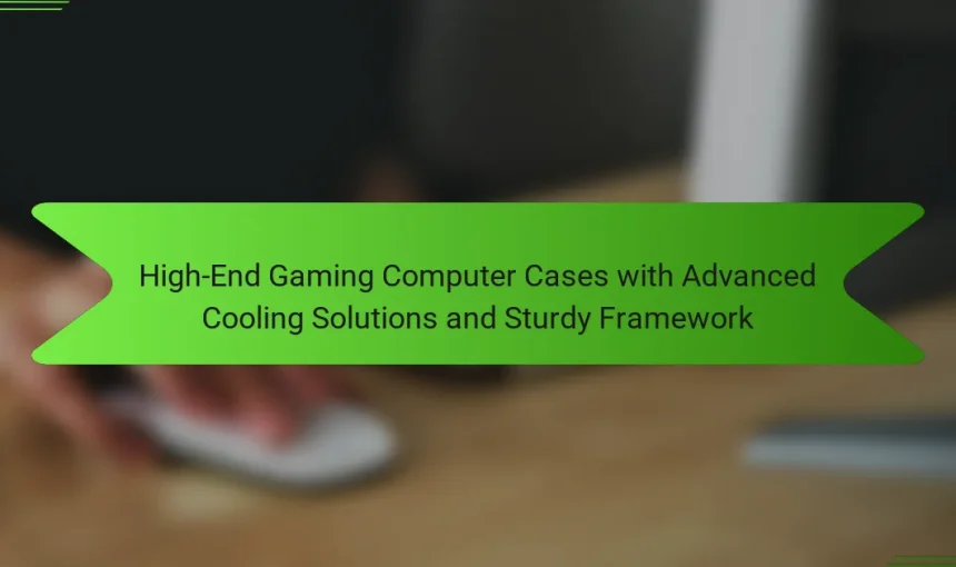 High-End Gaming Computer Cases with Advanced Cooling Solutions and Sturdy Framework