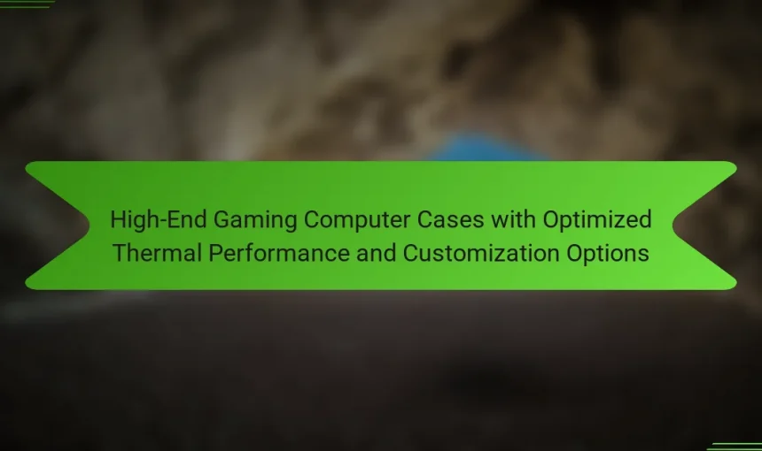 High-End Gaming Computer Cases with Optimized Thermal Performance and Customization Options