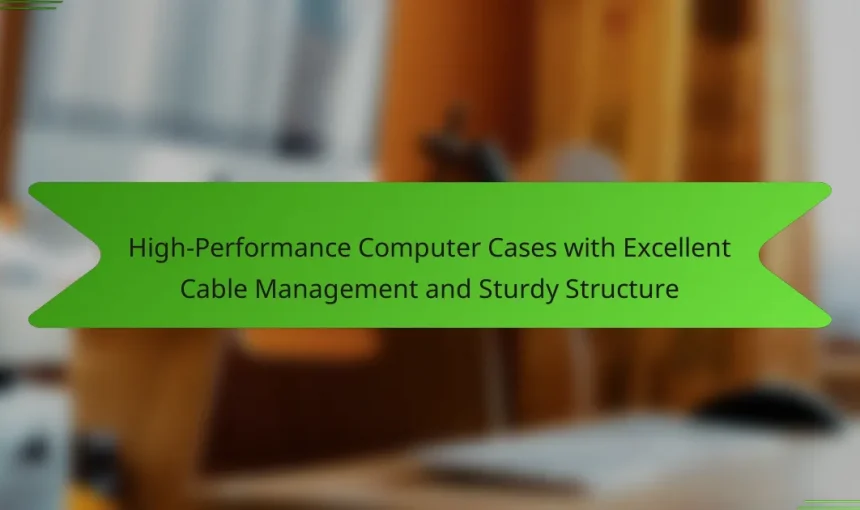 High-Performance Computer Cases with Excellent Cable Management and Sturdy Structure