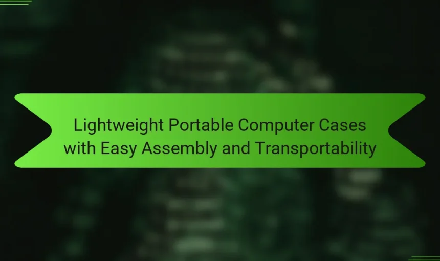 Lightweight Portable Computer Cases with Easy Assembly and Transportability
