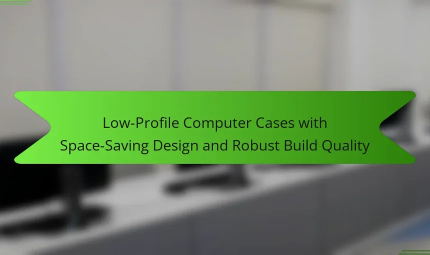 Low-Profile Computer Cases with Space-Saving Design and Robust Build Quality