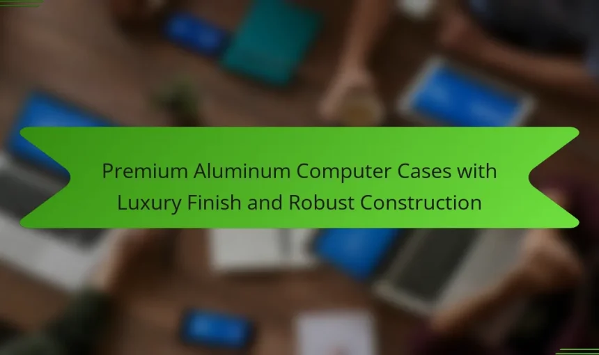 Premium Aluminum Computer Cases with Luxury Finish and Robust Construction
