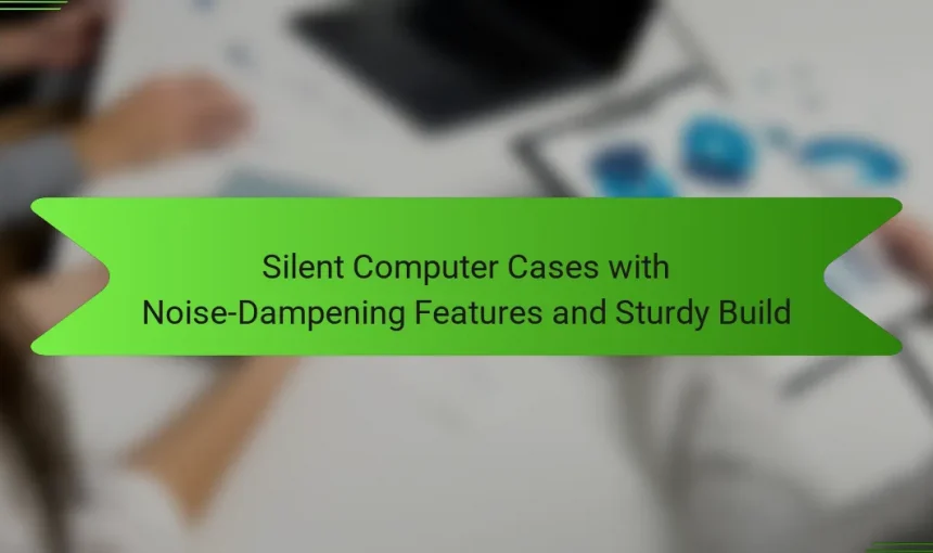 Silent Computer Cases with Noise-Dampening Features and Sturdy Build