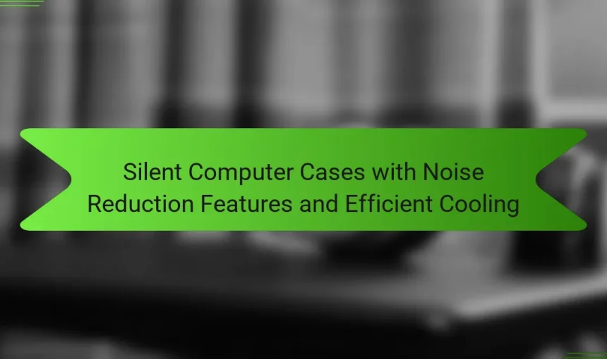 Silent Computer Cases with Noise Reduction Features and Efficient Cooling