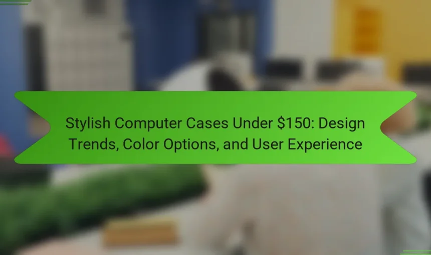 Stylish Computer Cases Under $150: Design Trends, Color Options, and User Experience