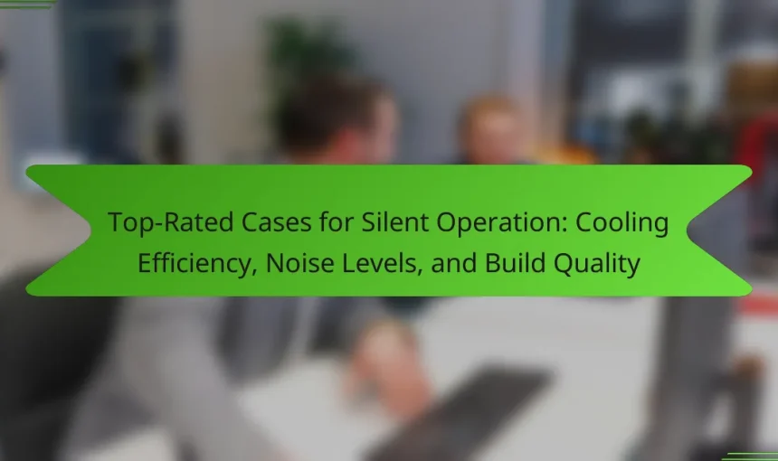 Top-Rated Cases for Silent Operation: Cooling Efficiency, Noise Levels, and Build Quality