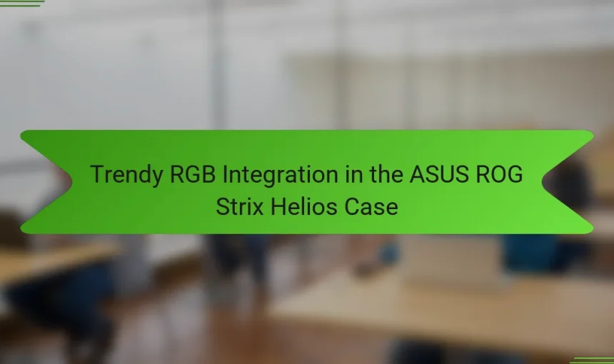 Trendy RGB Integration in the ASUS ROG Strix Helios Case