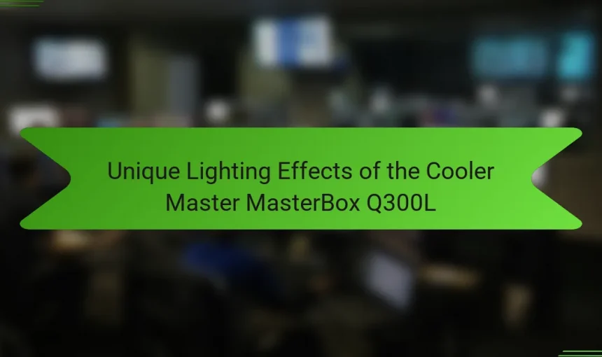 Unique Lighting Effects of the Cooler Master MasterBox Q300L