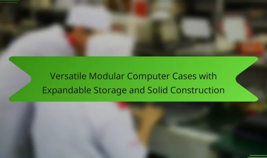 Versatile Modular Computer Cases with Expandable Storage and Solid Construction