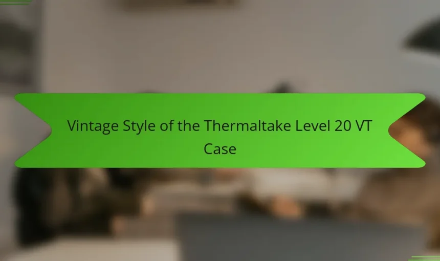 Vintage Style of the Thermaltake Level 20 VT Case