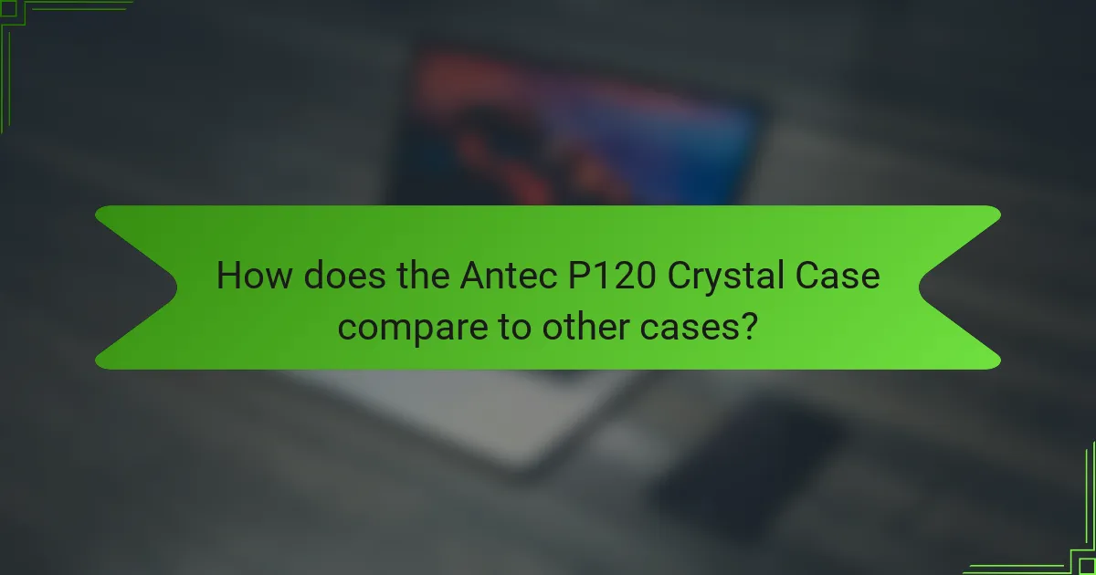 How does the Antec P120 Crystal Case compare to other cases?