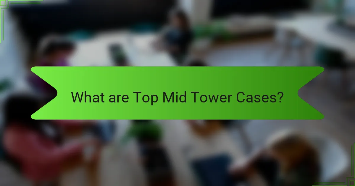 What are Top Mid Tower Cases?